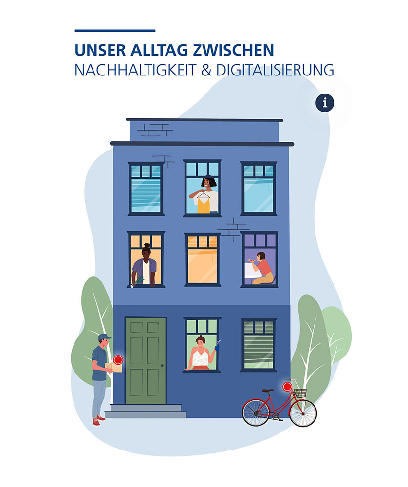 interaktive Infografik Digitalisierung und Nachhaltigkeit