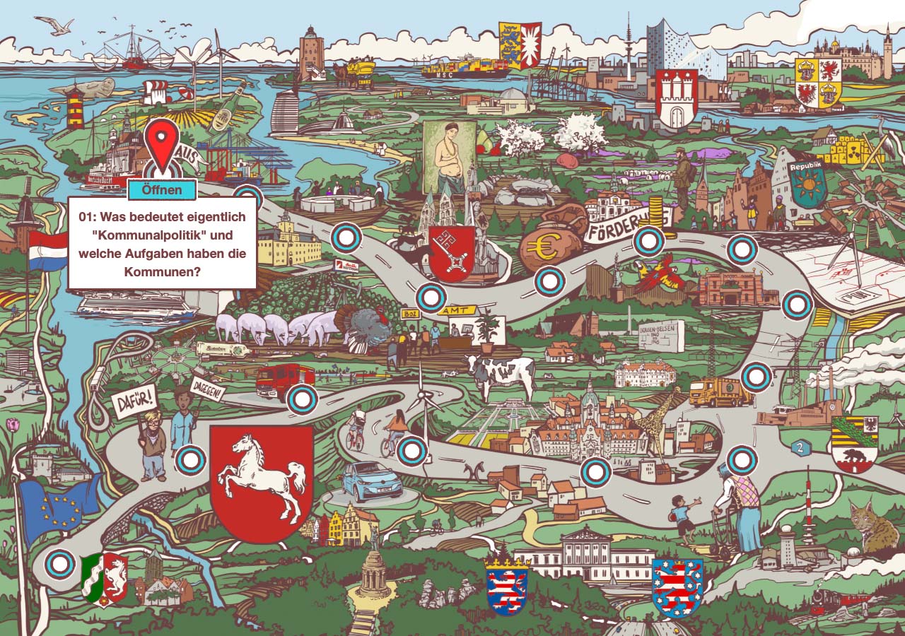 interaktive Infografik Kommunalpolitik Sachsen
