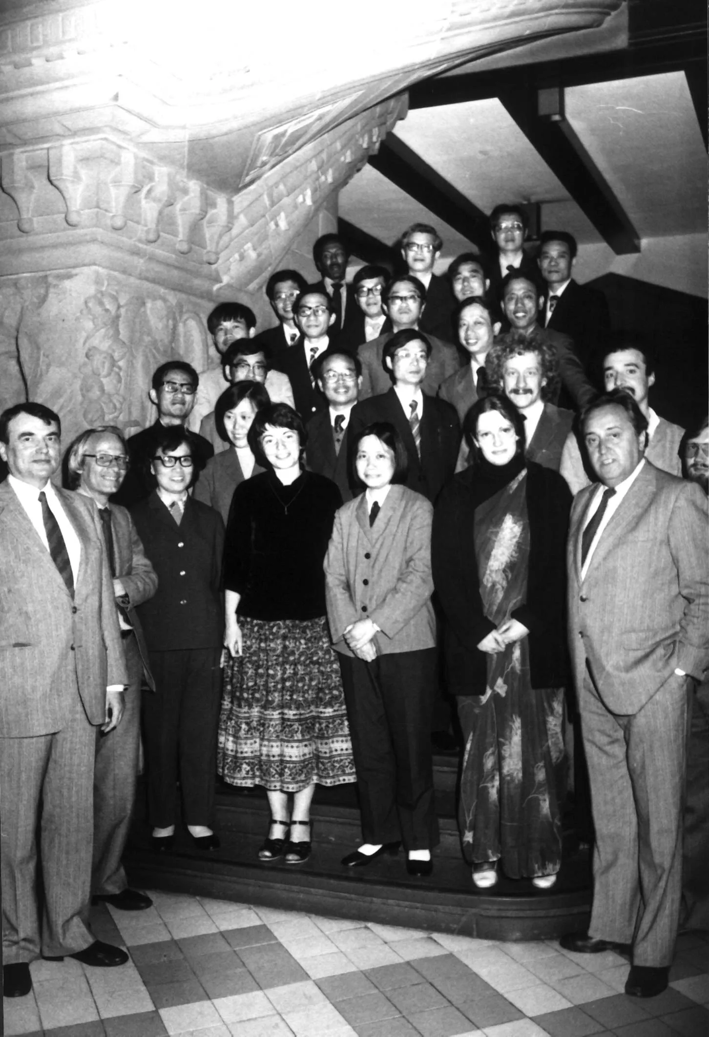 Informationsseminar für Stipendiat:innen aus China. Empfang durch OB Erich Wolfram, Recklinghausen, 28.4.1981