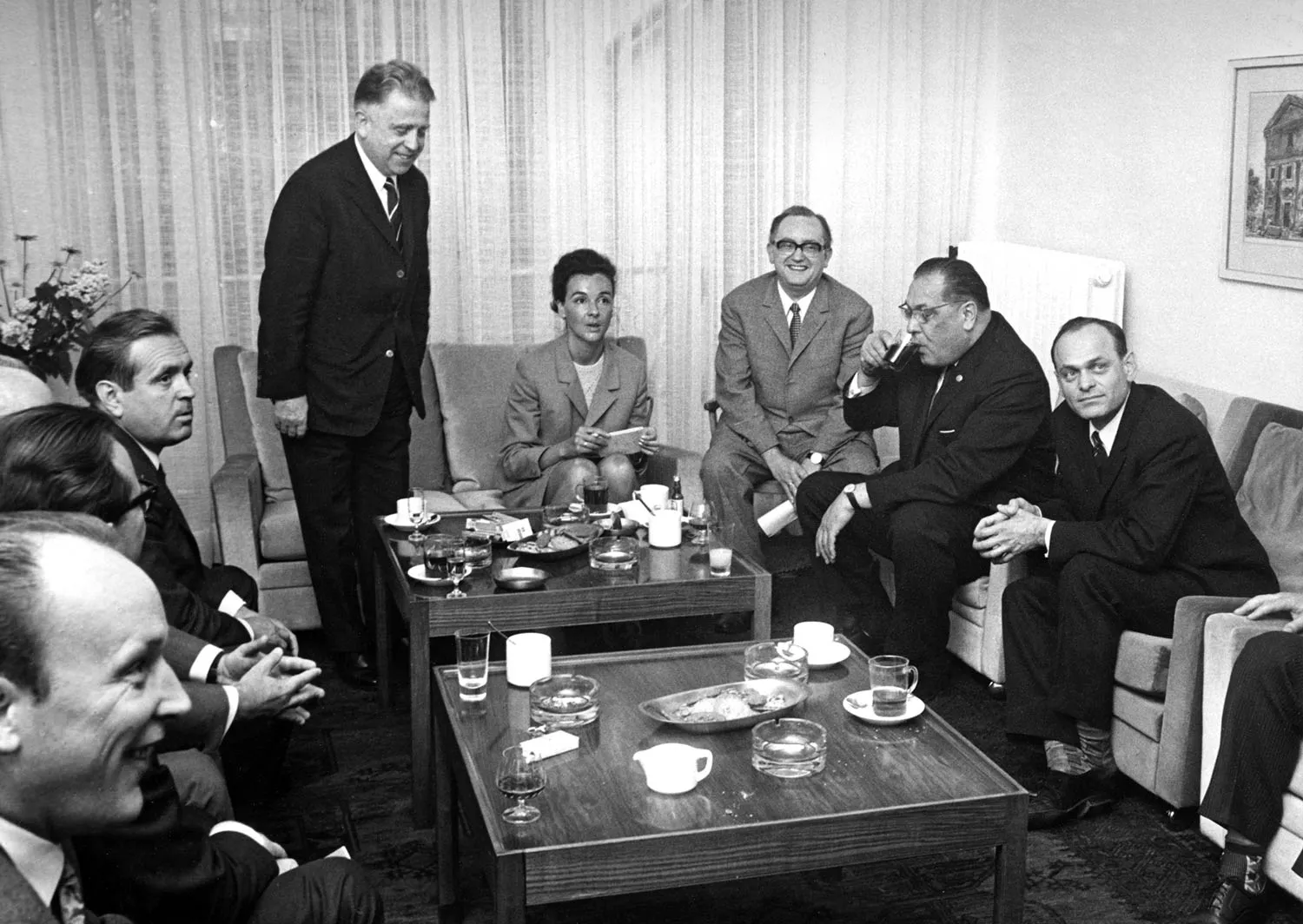 Eine sowjetische Gewerkschaftsdelegation besuchte während ihres Aufenthalts in der Bundesrepublik auch die FES, Mai 1970