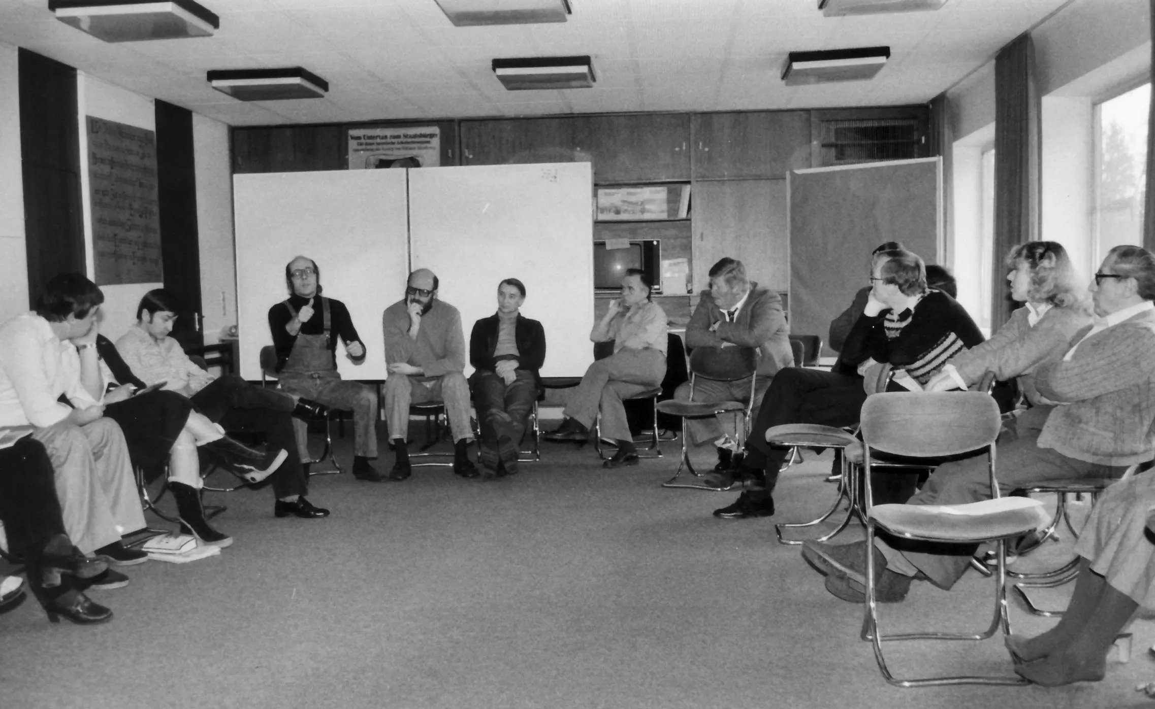 Seminar zur politischen Bildung in der Georg-von-VollmarAkademie in Kochel, um 1986. Rechte: AdsD, 6/FOTB043664