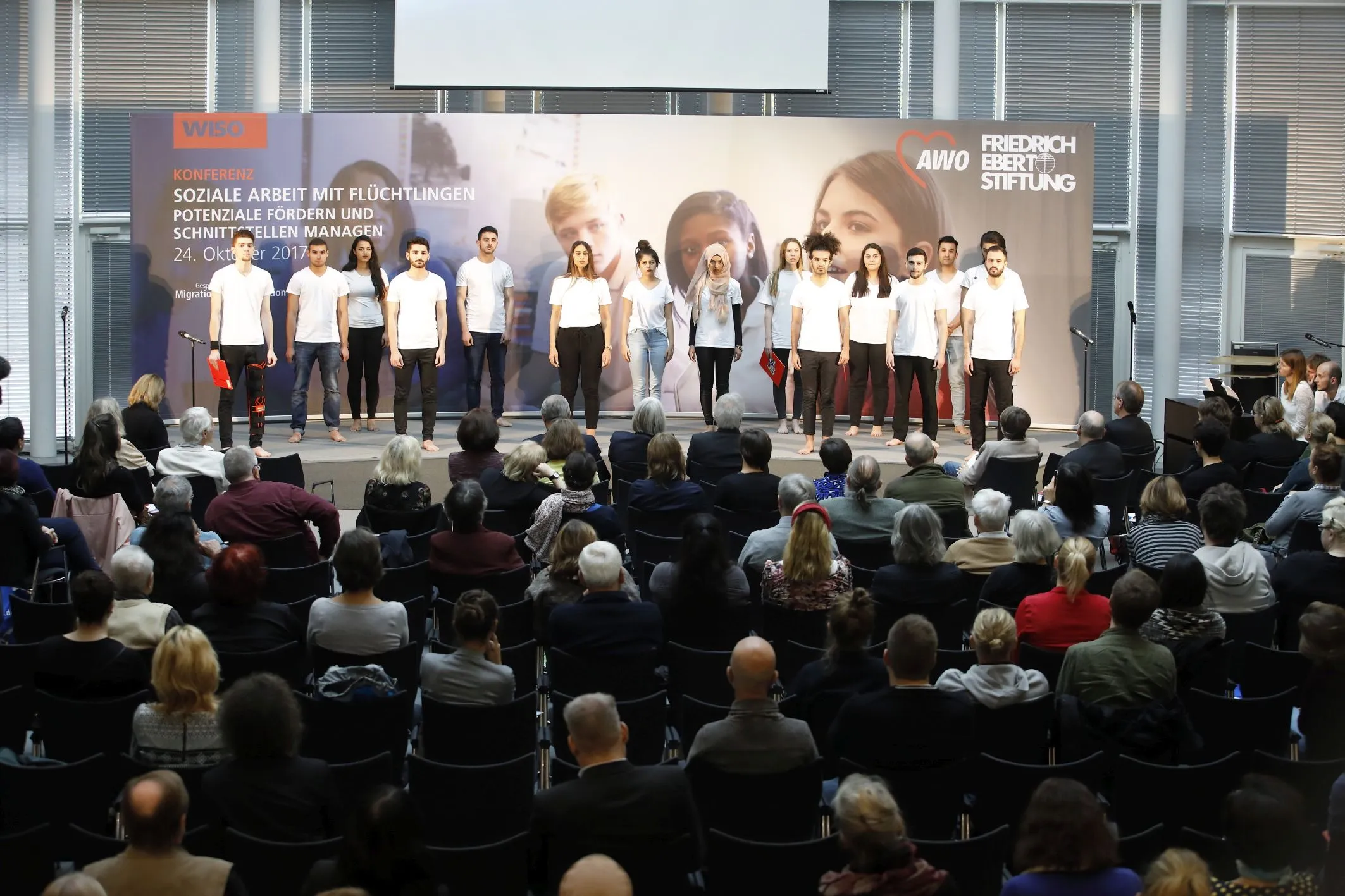 Bühnenprogramm „Flüchtlingen ein Gesicht geben“, Berlin, 4.10.2017