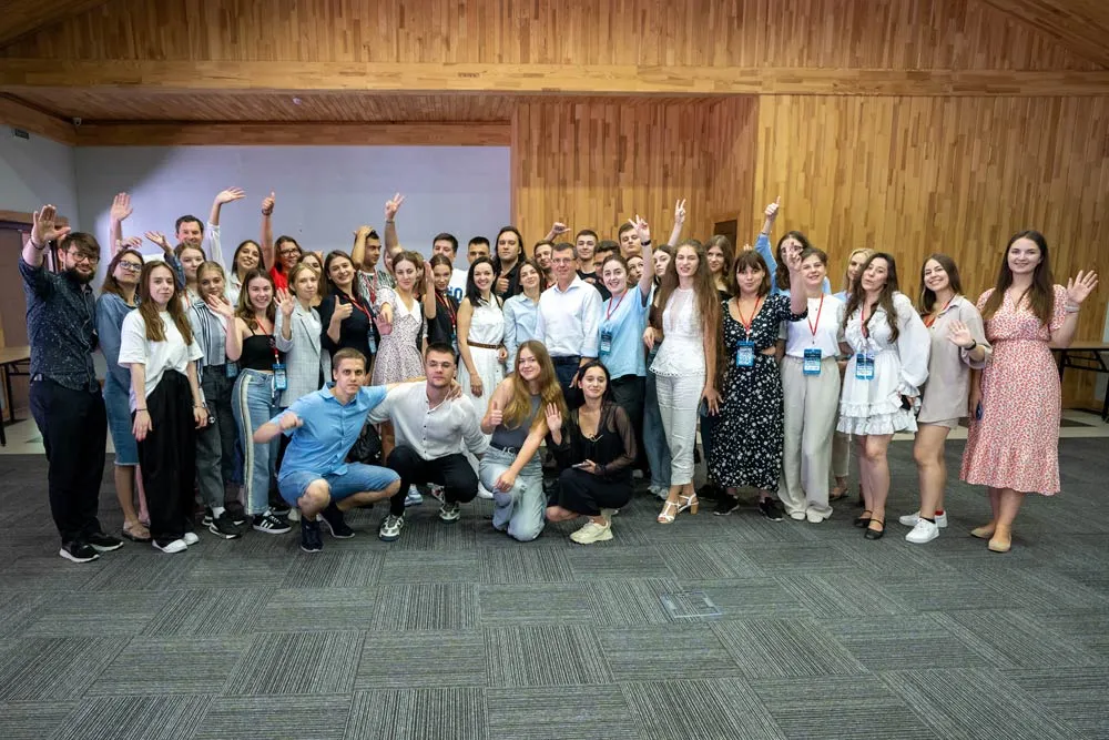 Das vom Büro der Stiftung in der Ukraine mitorganisierte Sommercamp der 
Sozialdemokratischen Plattform mit jungen Ukrainer:innen, 2024