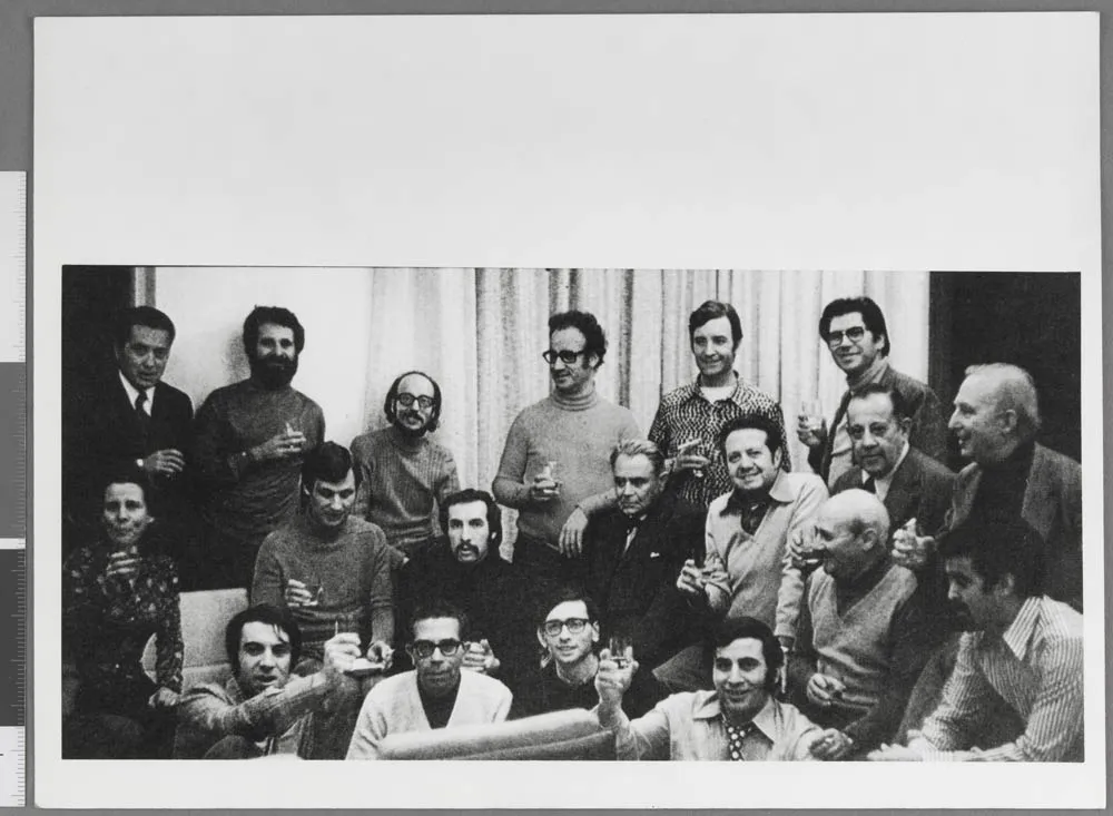 Gründungsmitglieder des Partido Socialista in Bad Münstereifel mit Mário Soares u. a.