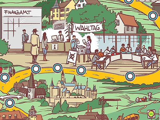 Lernlandkarte Kommunalpolitik Baden-Württemberg