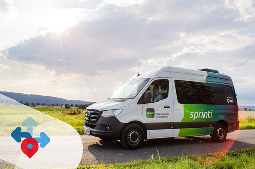 Sprinti heißt das On-Demand-Fahrangebot in der Region Hannover, das stetig wächst. 120 Kleinbusse ermöglichen in den Kommunen unkompliziert Mobilität. 