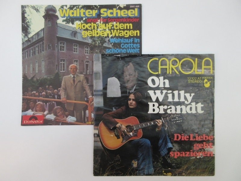 Zwei Singles von Walter Scheel und Carola, Ende 1973
