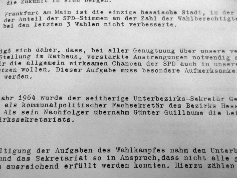 Jahresbericht des SPD-Unterbezirks Frankfurt am Main, 1964
