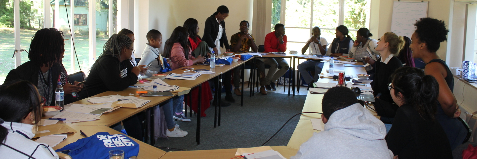 Studenten in einem Seminar der Universität Fort Hare in Südafrika