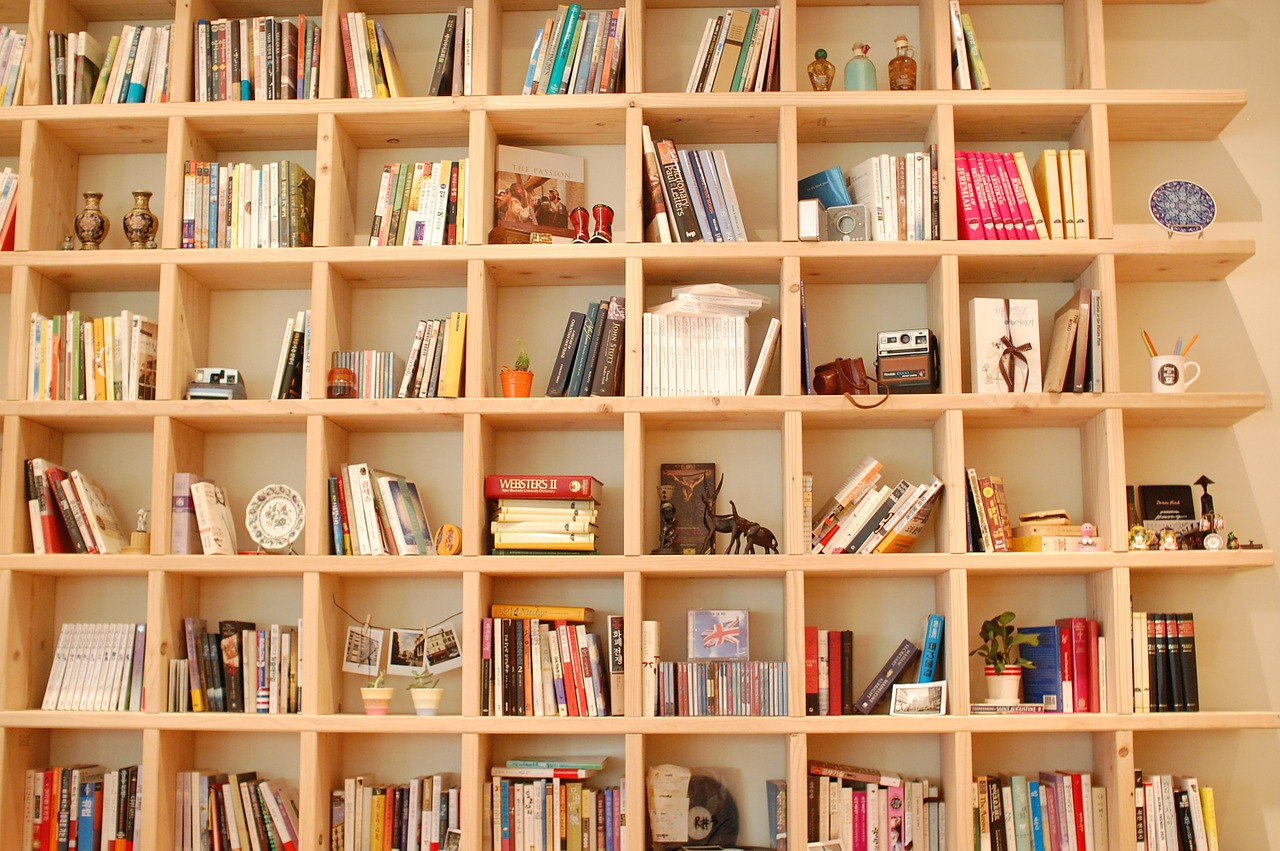 Ein Bücherregal voller Bücher
