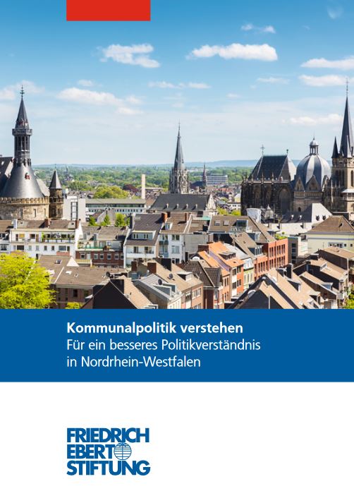 Buchcover "Kommunalpolitik verstehen" zeigt ein Stadtmotiv