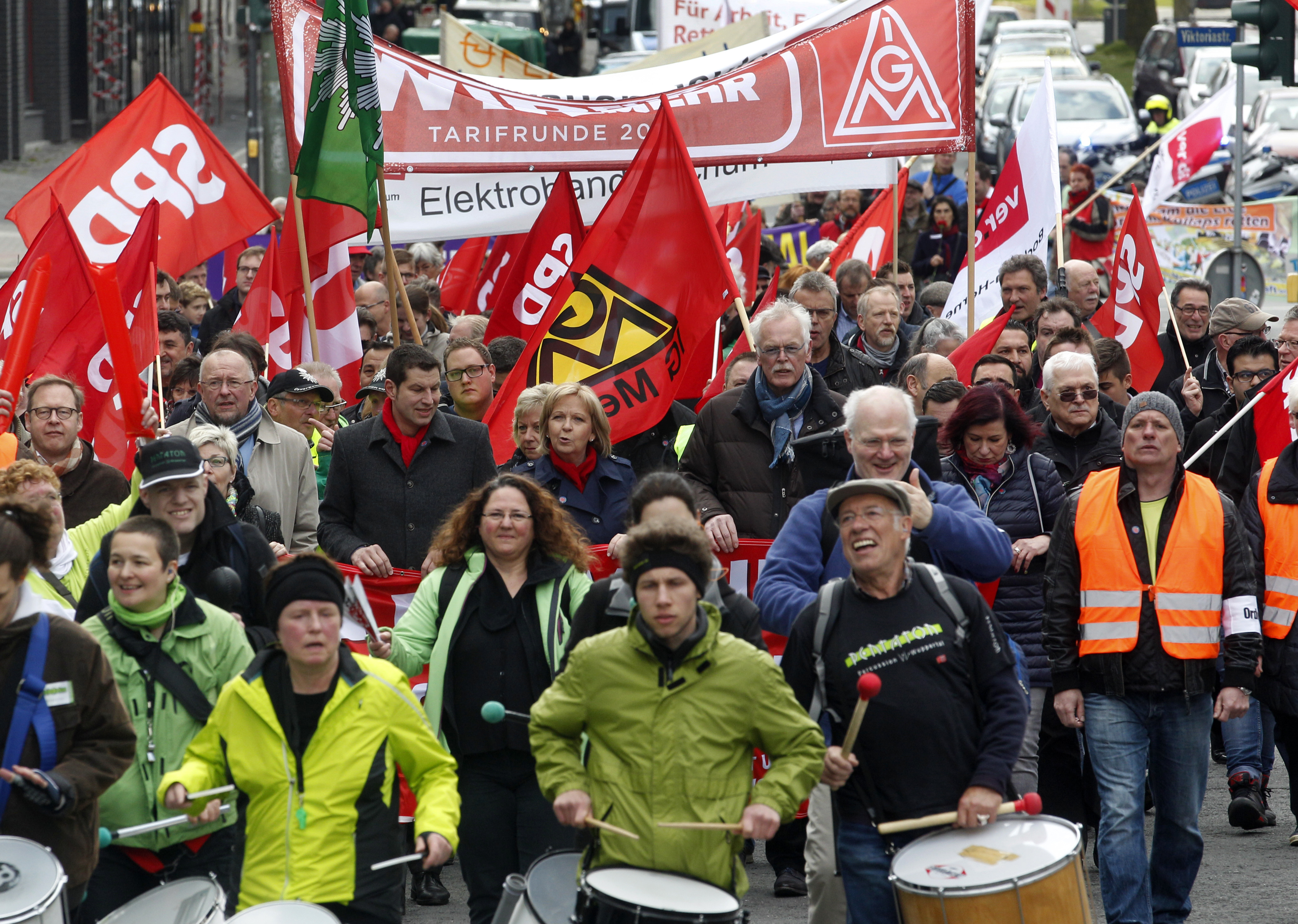 Demonstrationen der Gewerkschaften in Deutschland