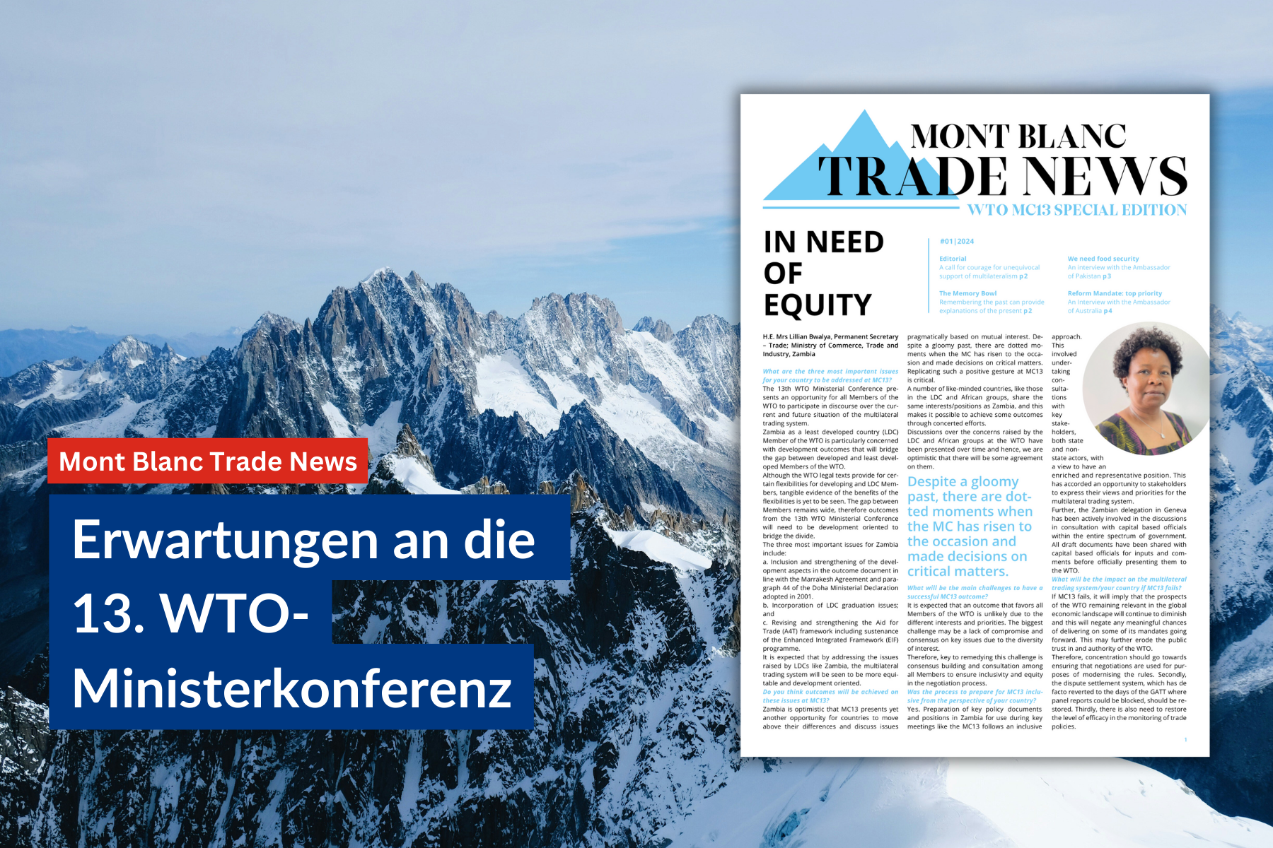 Cover der FES Konferenz-Zeitung: "Mont Blanc Trade News"