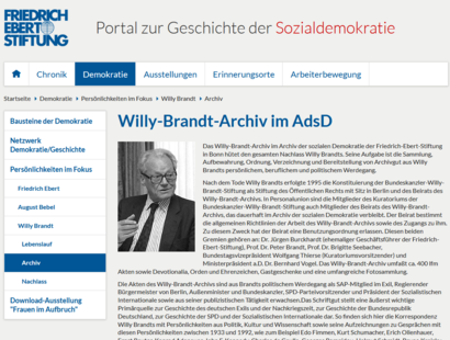Willy-Brandt-Archiv im AdsD