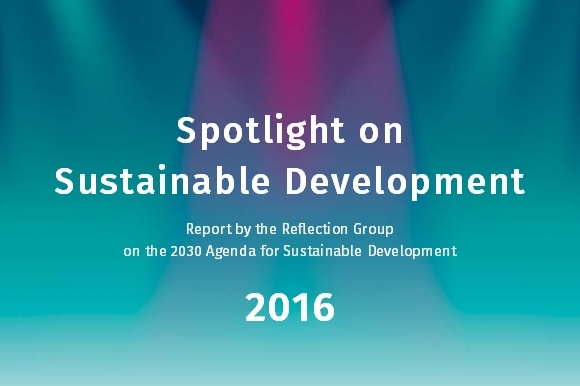 Cover des Berichts "Spotlight on Sustainable Development"
