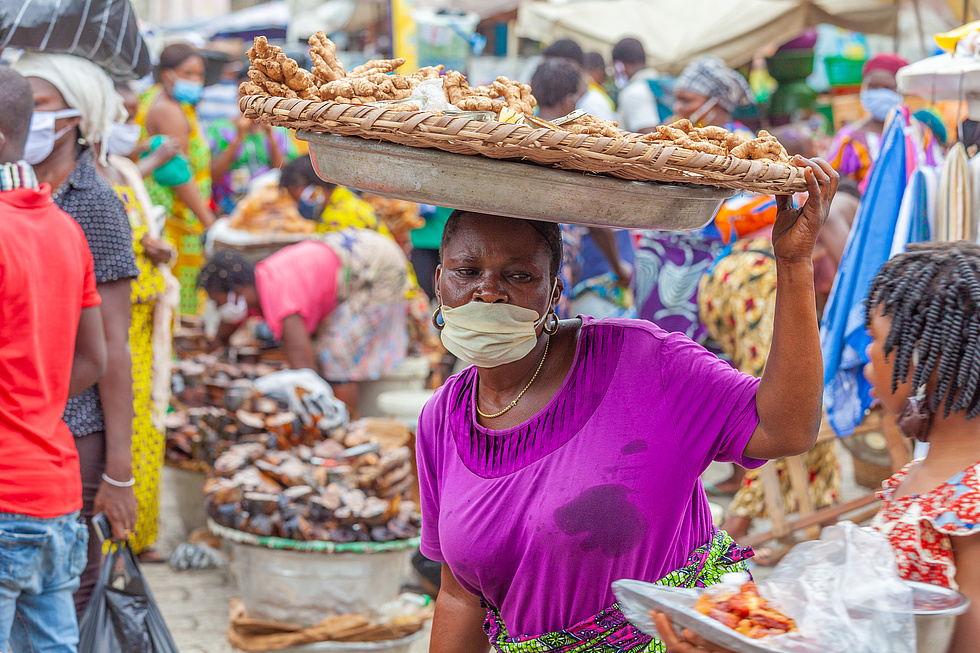 Dantopka Markt in Benin