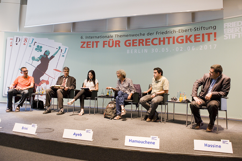 Podiumsdiskussion: "6. Internationale Themenwoche der FES. Zeit für Gerechtigkeit!", vom 30.05-02.06.2017 in der FES Berlin