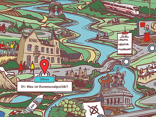 Lernlandkarte Kommunalpolitik Rheinland-Pfalz