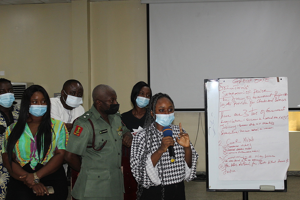 Veranstaltung: Ziviles Militärtraining in Nigeria, Präsentation