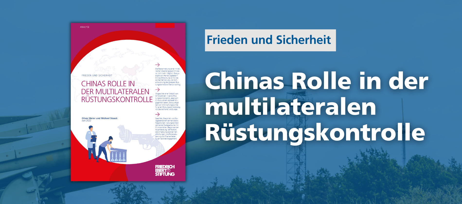 Cover der Studie: "Chinas Rolle in der multilateralen Rüstungskontrolle"