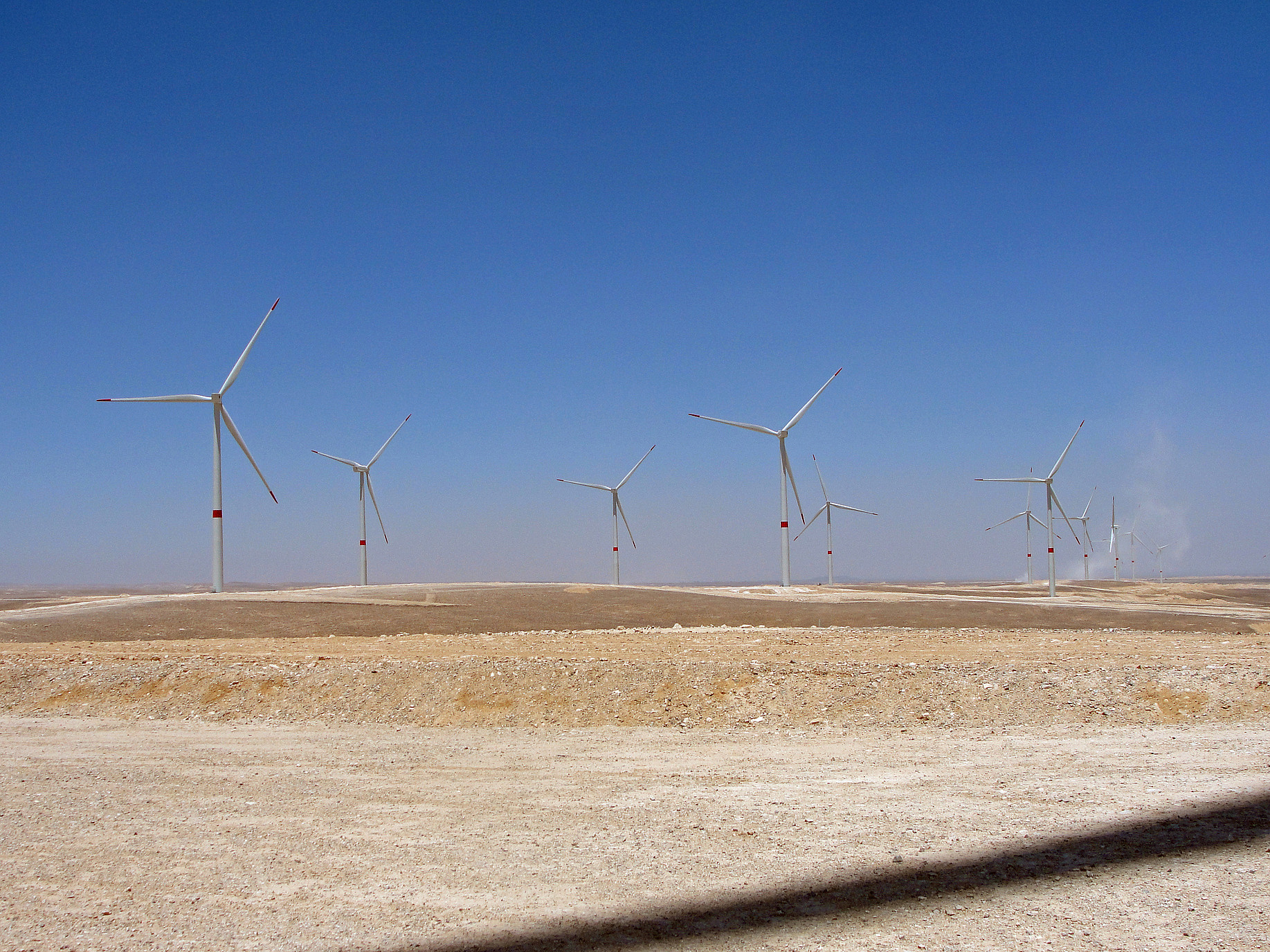 Windräder in Jordanien