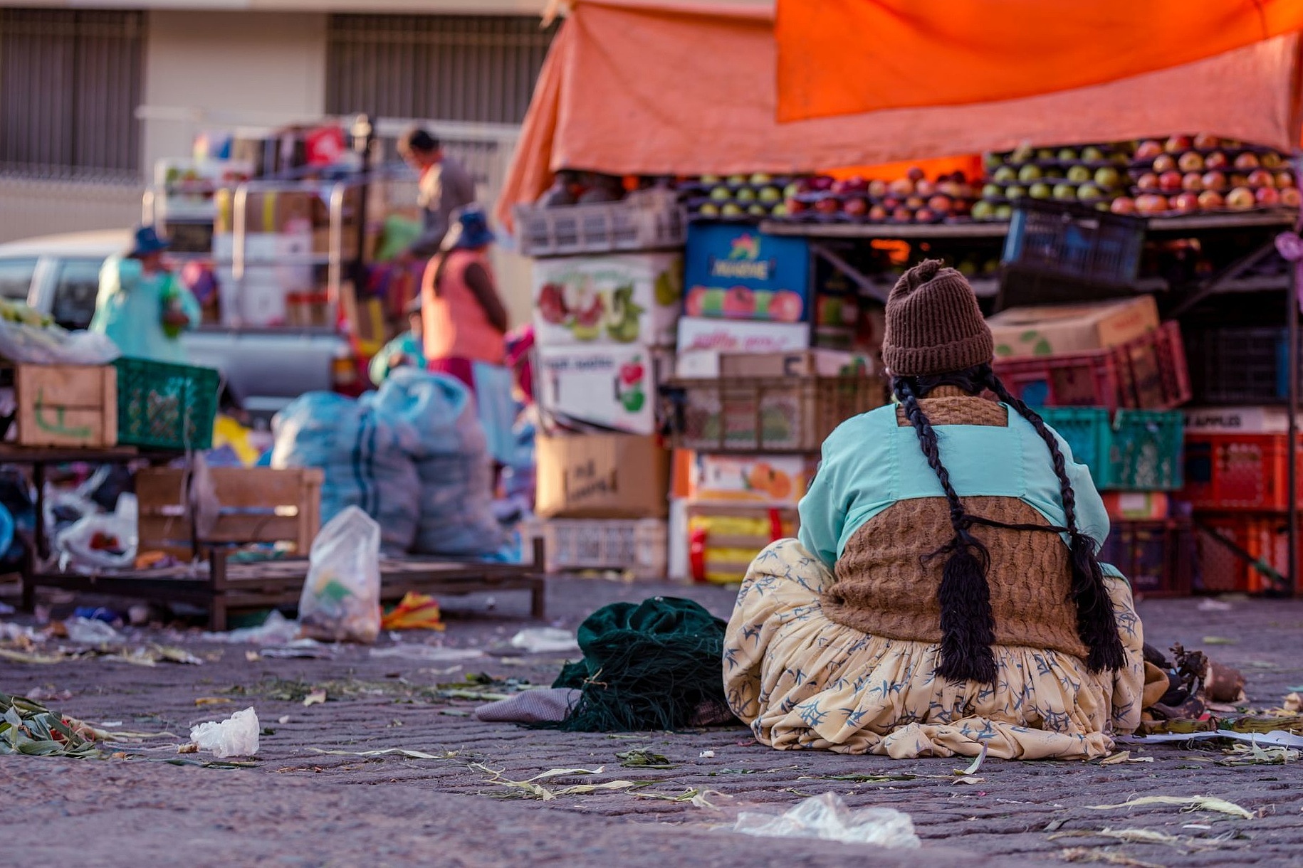 Marktszene in Bolivien
