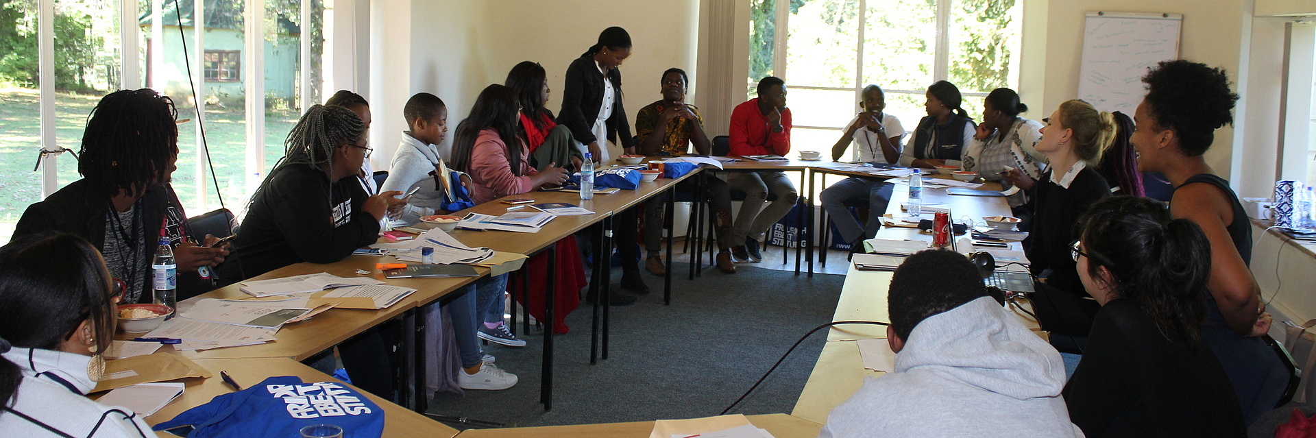 Studenten in einem Seminar der Universität Fort Hare in Südafrika