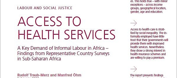 Cover "Access to Health Services". Übersetzung: "Zugang zu Gesundheitshilfen"