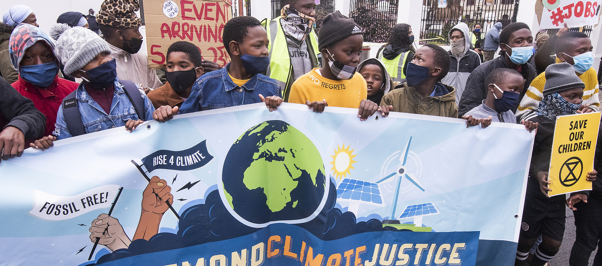 Klimademonsstration in Kapstadt, Südafrika