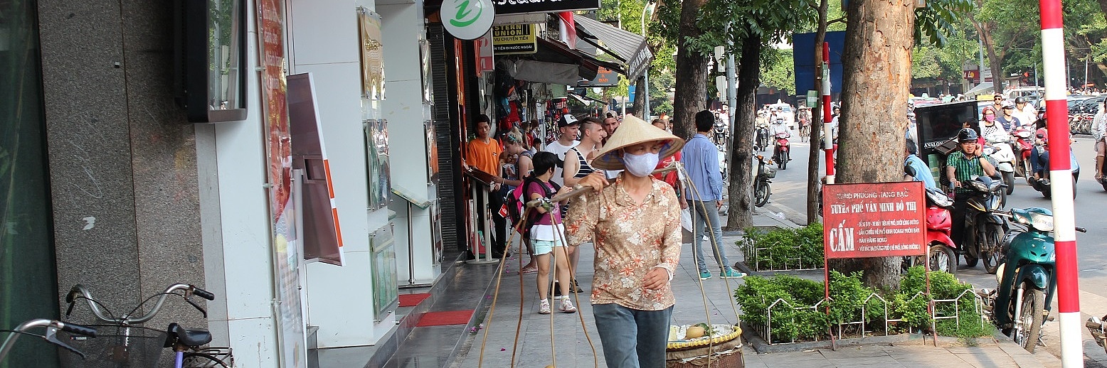 Strassenszene in Hanoi, Thailand