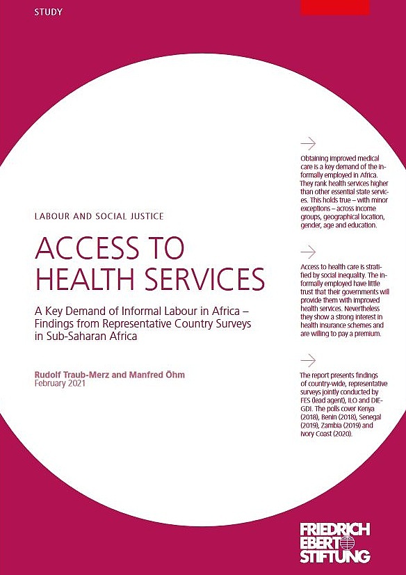 Cover "Access to Health Services". Übersetzung: "Zugang zu Gesundheitshilfen"