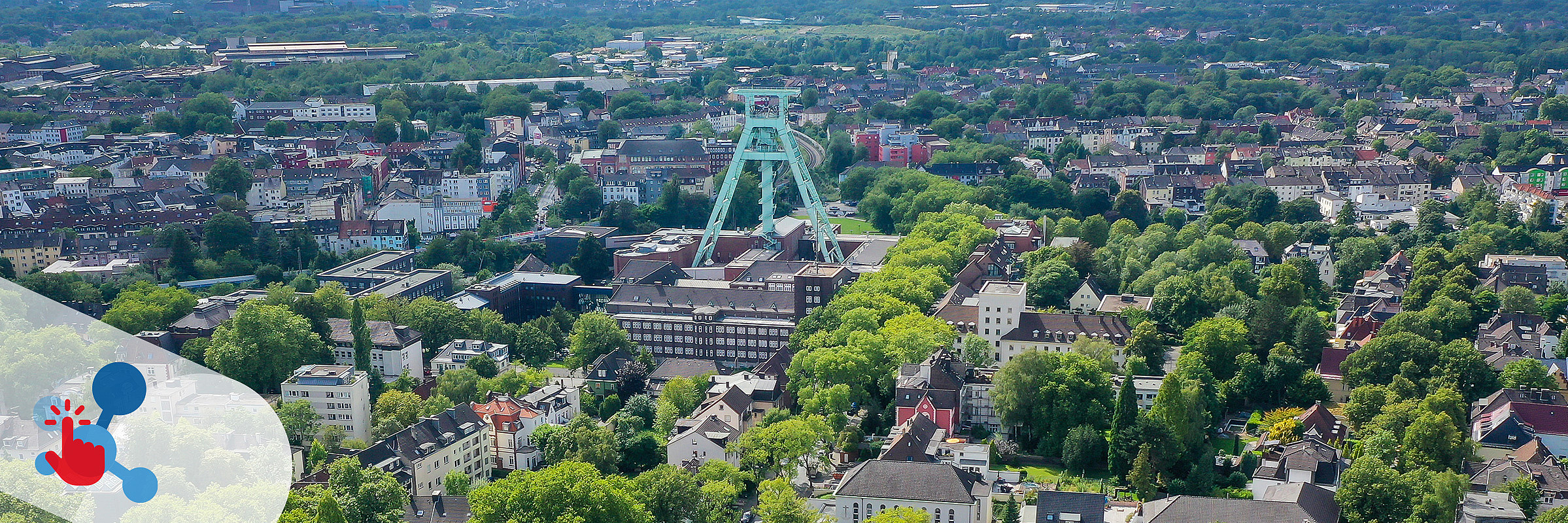Luftbild von Bochum