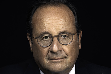 Portrait von François Hollande, bis 2017 Frankreichs Staatspräsident