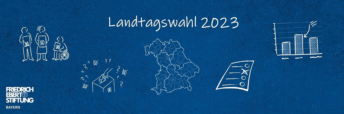 Piktogramme zum Thema Landtagswahl