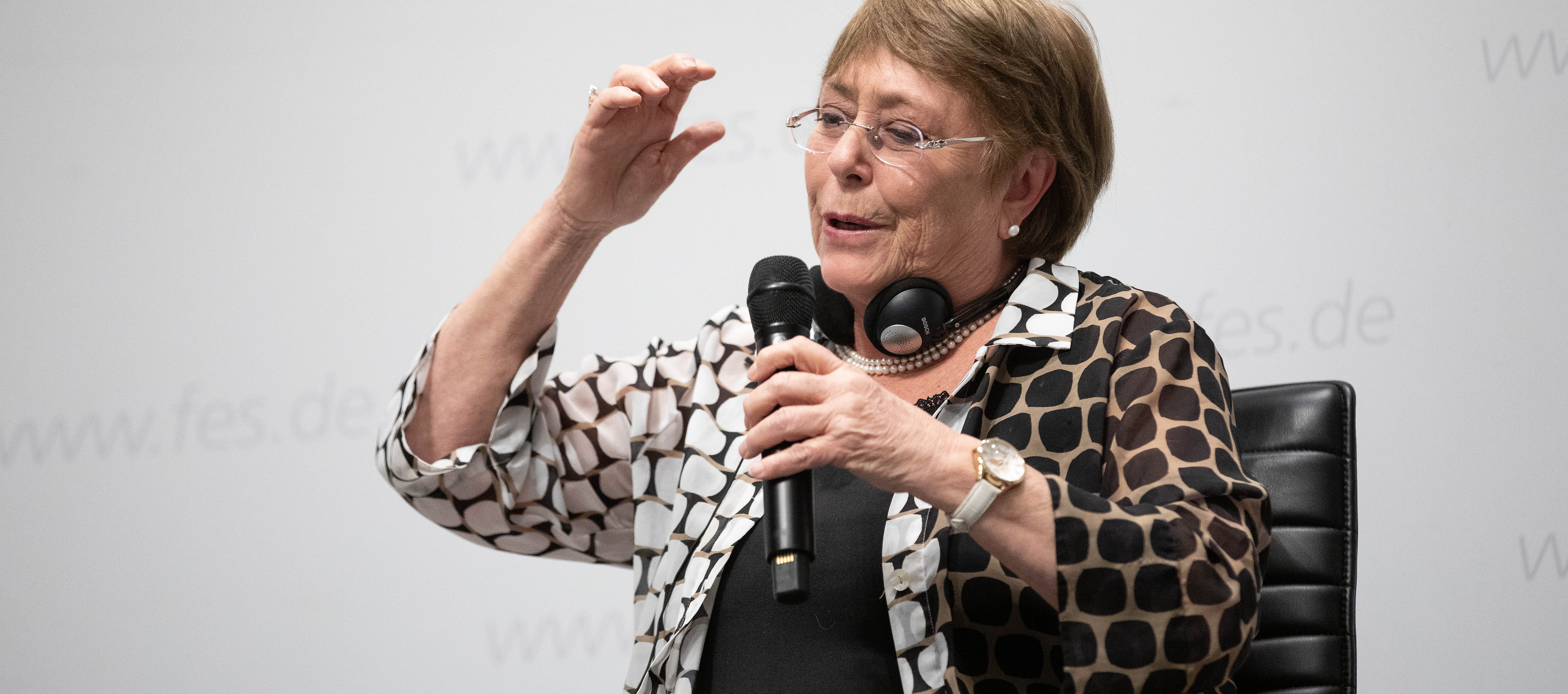 Michelle Bachelet, zweifache ehemalige Präsidentin Chiles und frühere UN-Hochkommissarin für Menschenrechte