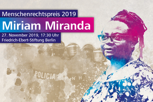 Menschenrechtspreis 2019: Miriam Miranda