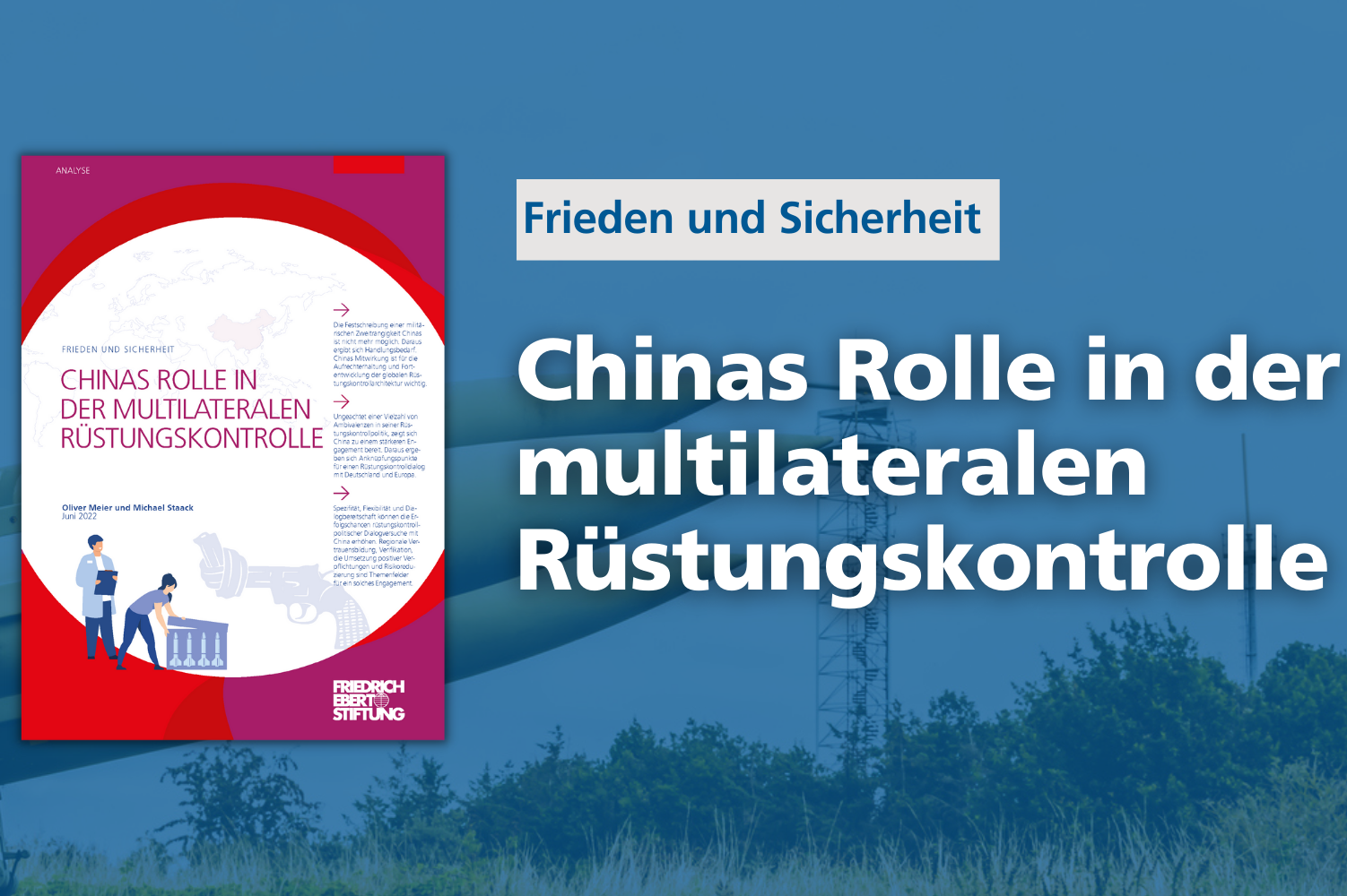Cover der Studie: "Chinas Rolle in der multilateralen Rüstungskontrolle"