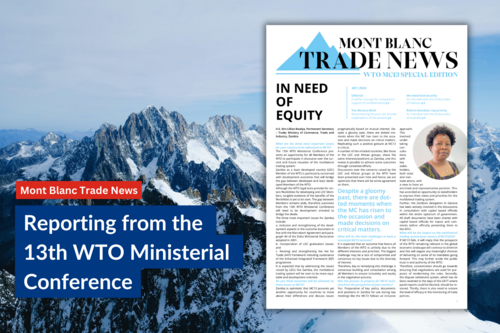 Cover der FES Konferenz-Zeitung: "Mont Blanc Trade News"