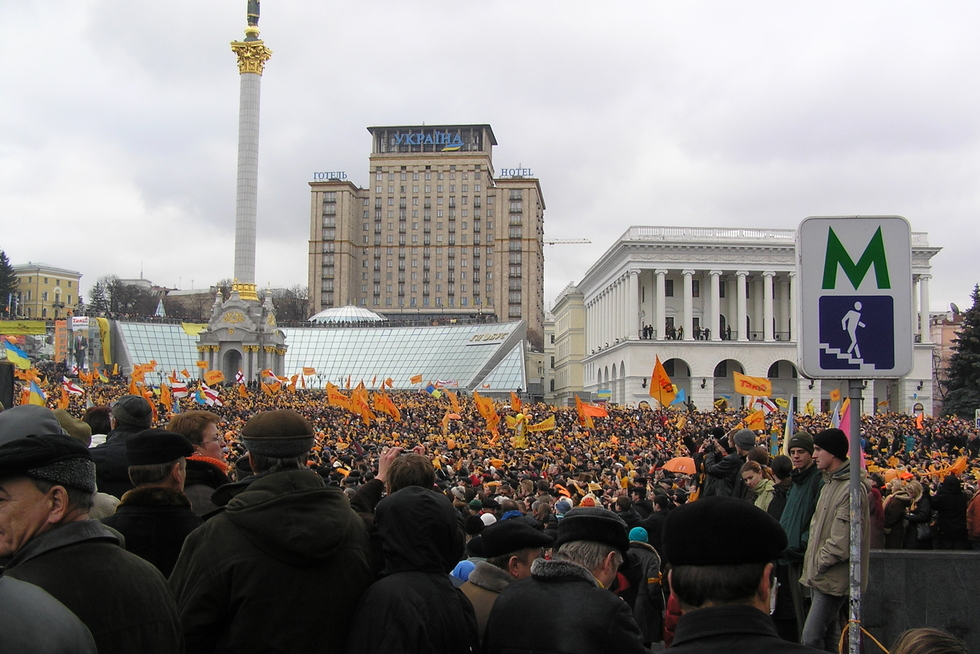 Die orangene Revolution in Kyjiw 2004