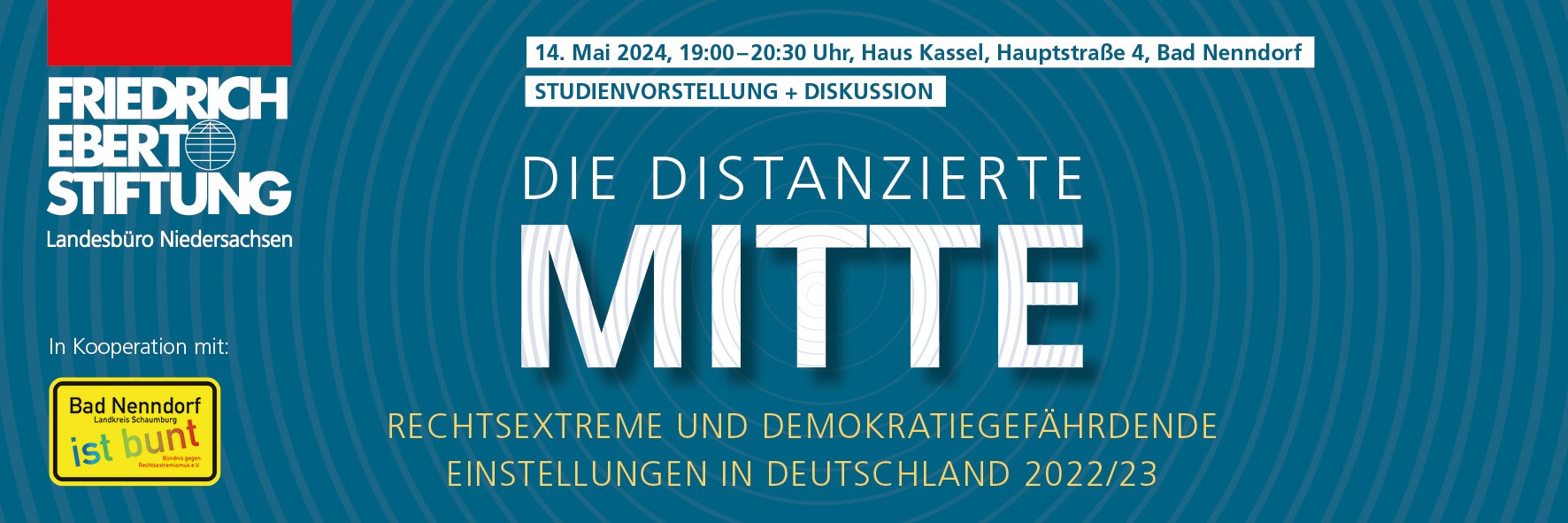 Studienvorstellung "Die distanzierte Mitte. Rechtsextreme und demokratiegefährdende Einstellungen in Deutschland 2022/23"