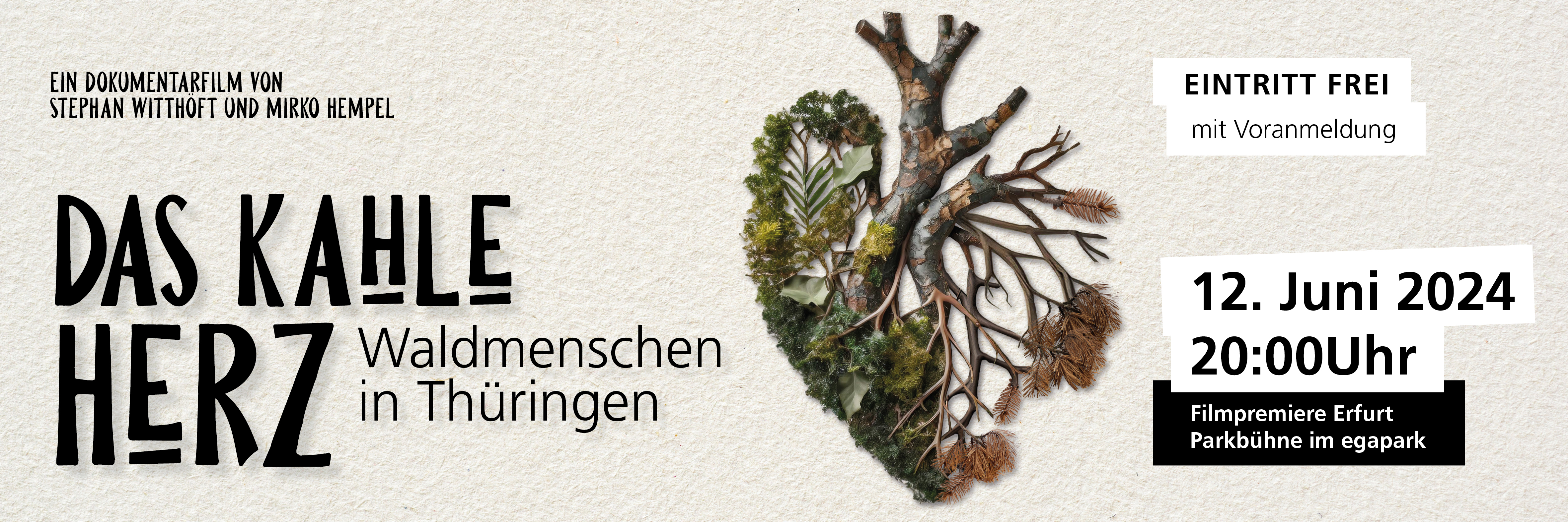 Deutschlandpremiere: Das kahle Herz – Waldmenschen in Thüringen