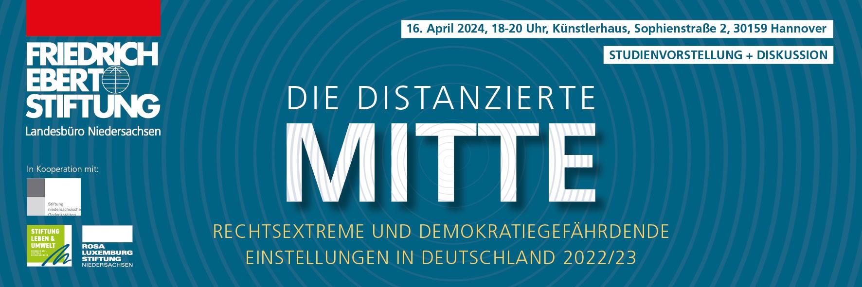 Die distanzierte Mitte. Rechtsextreme und demokratiegefährdende Einstellungen in Deutschland 2022/23 