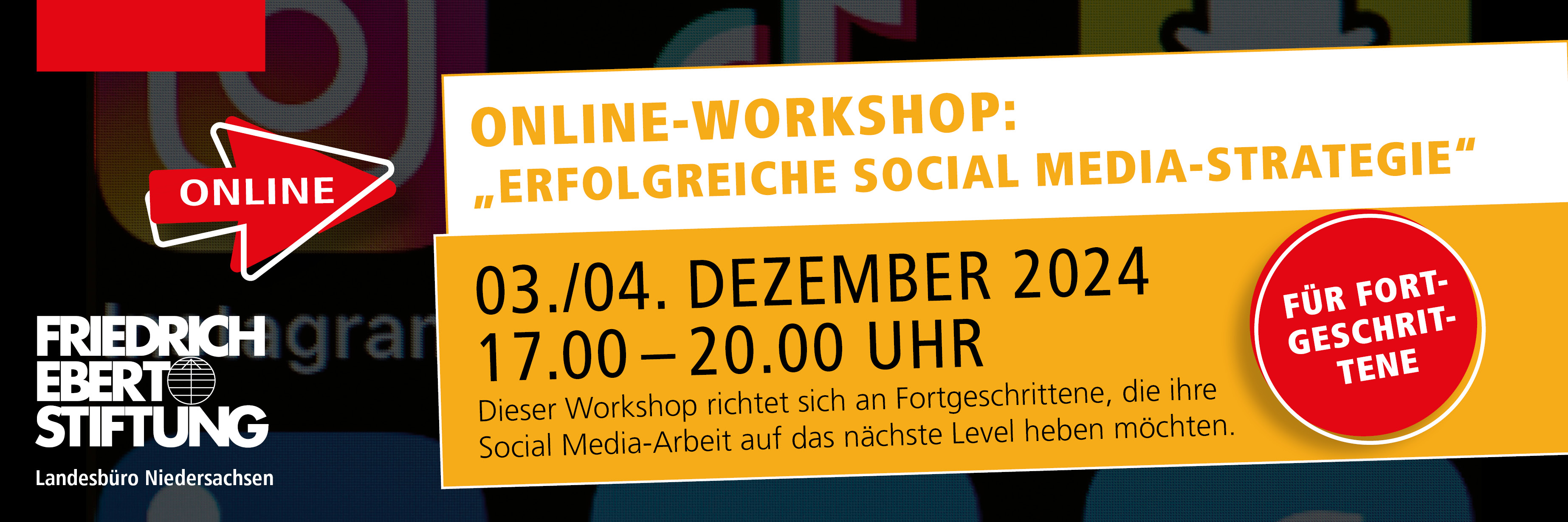 Online-Workshop: "Erfolgreiche Social Media-Strategie"