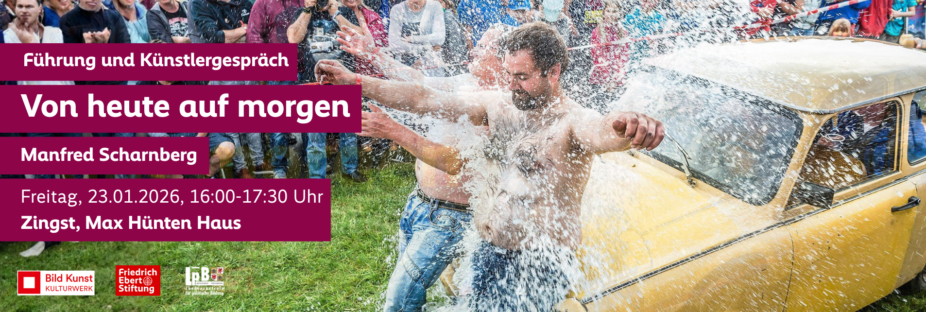 Führung und Künstlergespräch - Von heute auf morgen // Bilder über den Wandel in MV von der Wiedervereinigung bis heute