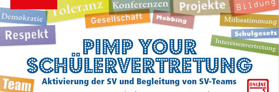 Pimp your Schülervertretung! Fortbildung und Regionaltreffen für SV-Begleiter_innen 