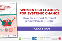 Cover der Studie Women CSO Leaders for systemic Change und die Logos der vier Herausgeber