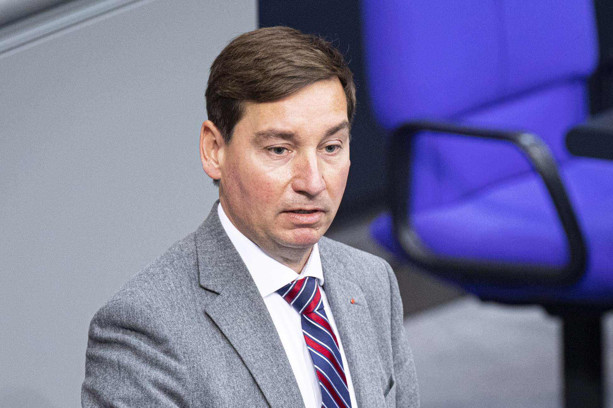 Sebastian Hartmann speaking in the German Bundestag. He is the domestic policy spokesperson for the SPD parliamentary group.