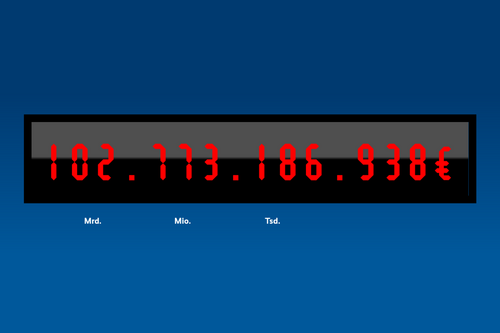 Screenshot der Erbschaftsteueruhr der FES