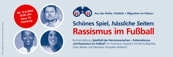 Veranstaltungsbanner mit Bilder der Gäste