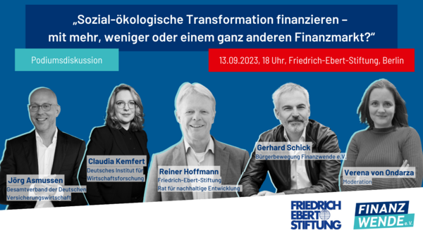Veranstaltungsbild mit Fotos der Panelist_innen